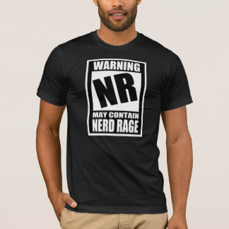 Nerd Rage Warning Label T-Shirt