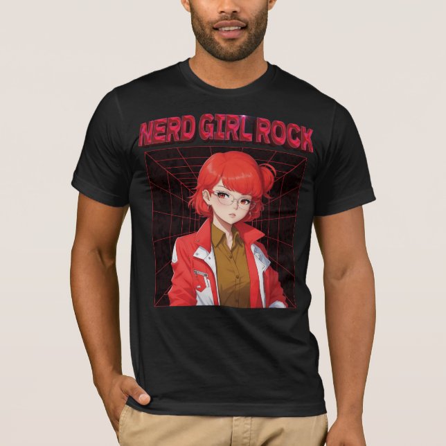 Nerd Rock Girl T-Shirt (Front)