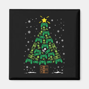 Nerd Video Game Lover Family Matching Christmas Tr Magnet