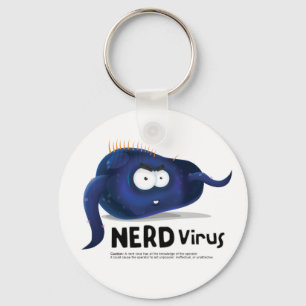 Nerd Virus Key Ring