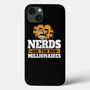 Nerds Are The New Millionaires Funny BTC Crypto Gi iPhone 13 Case