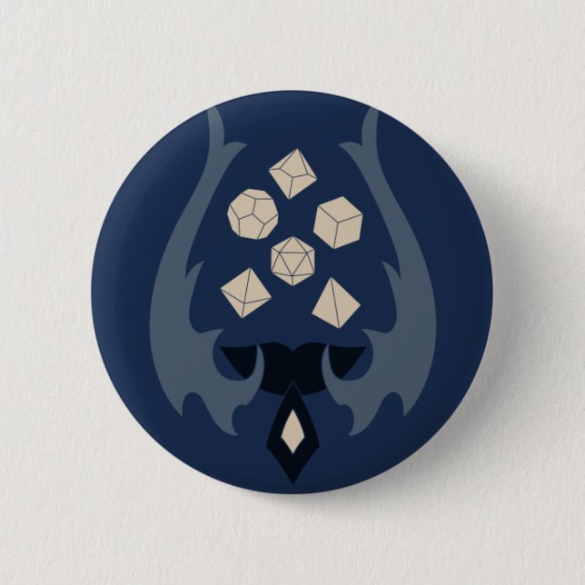Nerds, DnD and Dorks 6 Cm Round Badge (Front)