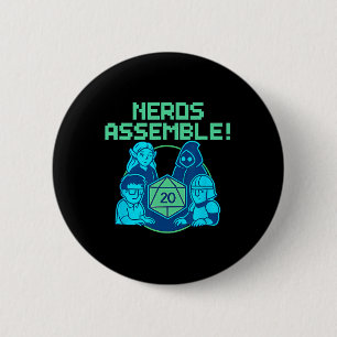 Nerds Emble Board Game Dice Pixel Gamer Design  6 Cm Round Badge