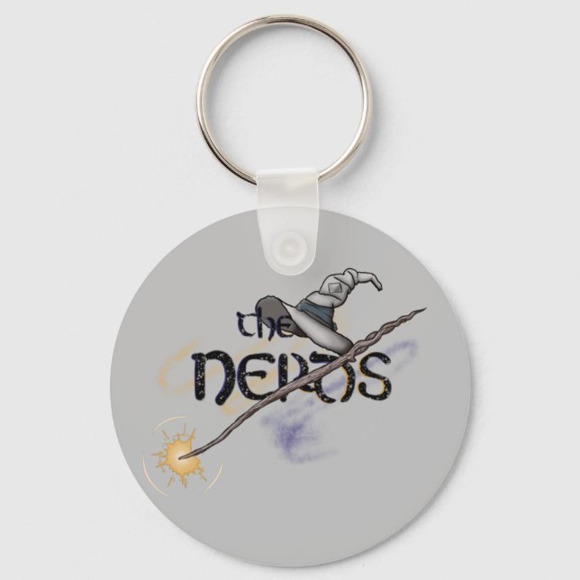 Nerds - Magic Button Key Ring (Front)