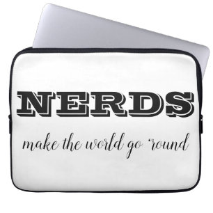 NERDS make the world go 'round Laptop Sleeve