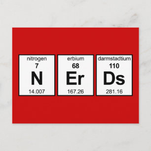 NErDs Periodic Table Postcard
