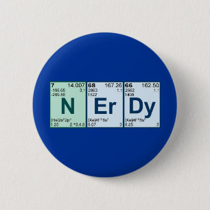NErDy 6 Cm Round Badge