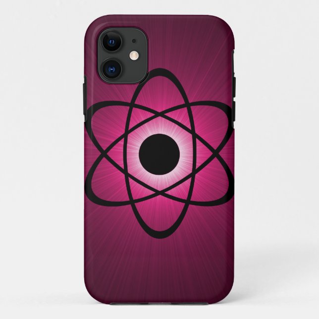 Nerdy Atomic BT iPhone 5 Case, Pink Case-Mate iPhone Case (Back)
