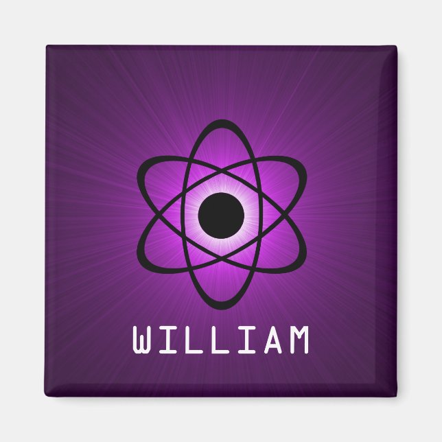 Nerdy Atomic Magnet, Purple Magnet (Front)