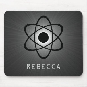 Nerdy Atomic Mousepad, Grey Mouse Pad