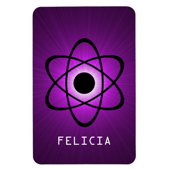 Nerdy Atomic Premium Magnet, Purple Magnet (Vertical)
