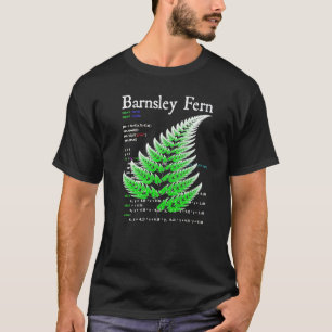 Nerdy Barnsley Fern Fractal Nature Chaos Theory Ma T-Shirt