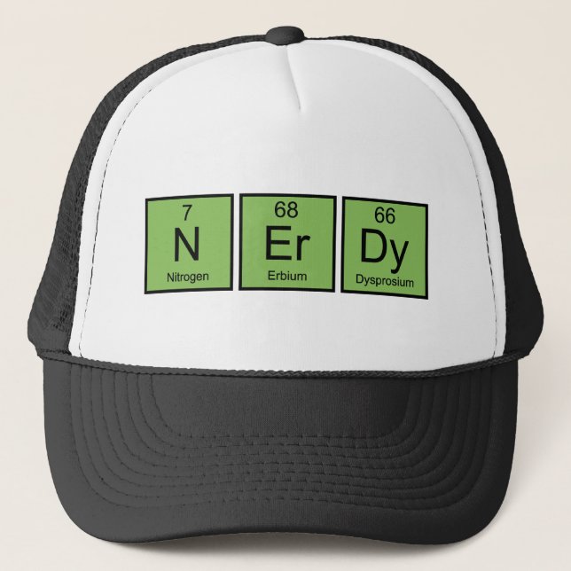 Nerdy Coffee Mug Trucker Hat (Front)