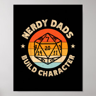 Nerdy Dads Build Character Poster