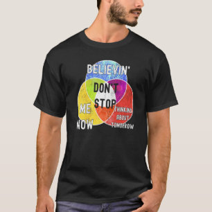 Nerdy Don't Stop Venn Diagram Algebra Math Teacher T-Shirt