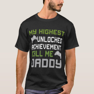 Nerdy Fathers Day Gamer Dad Video Gaming T-Shirt