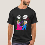 Nerdy Funny Pythagoras Fighting Over C Squared Mat T-Shirt<br><div class="desc">Nerdy Funny Pythagoras Fighting Over C Squared Math Teacher</div>