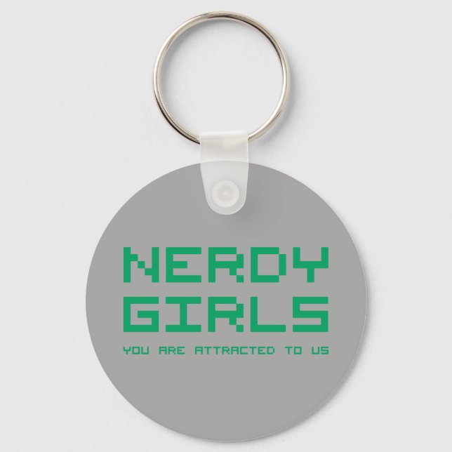 Nerdy Girls 2 Key Ring (Front)