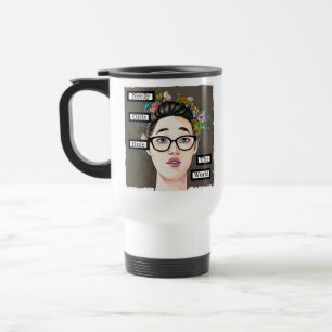 Nerdy Girls Rule the World Travel Mug