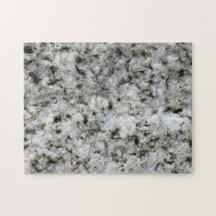 Nerdy Granite Rock White Challenge Jigsaw Puzzle