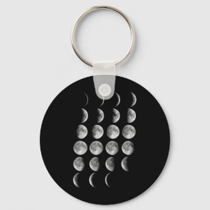 Nerdy Leonard Moon Phases Space Science Student Te Key Ring
