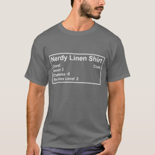 Nerdy Linen Roleplay Geek Gamer Armour Shirt
