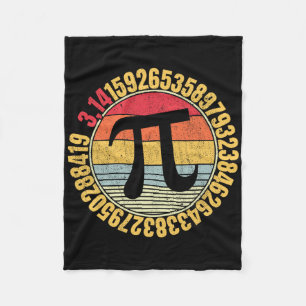 Nerdy Math Pi Symbol Mathlete  Fleece Blanket