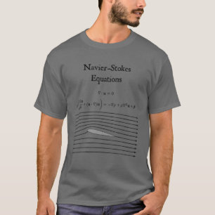 Nerdy Navier Stokes Equation Physics Math Teacher T-Shirt