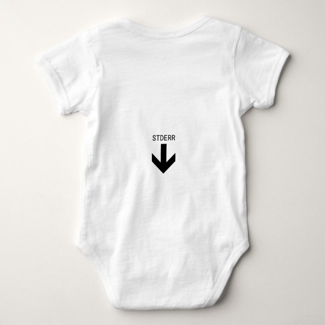 Nerdy *NIX programmer Baby Bodysuit (Back)