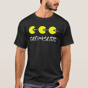 Nerdy Pac math Nom Retro Game Precalculus Math Tea T-Shirt