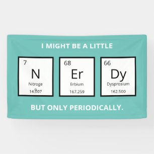 Nerdy Periodic Table Humour   Funny Science Pun  Banner