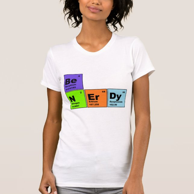 Nerdy Periodic Table T-shirt (Front)