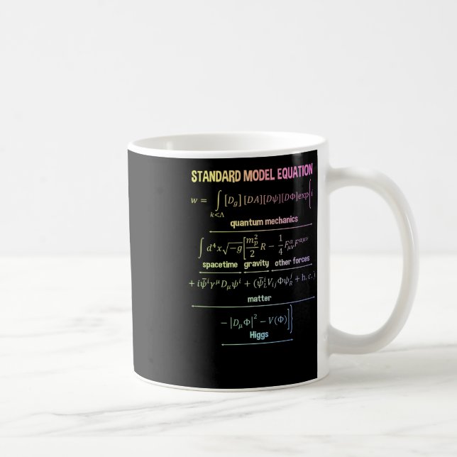 Nerdy Standard Model Equation – Gift For Physics  Coffee Mug (Right)