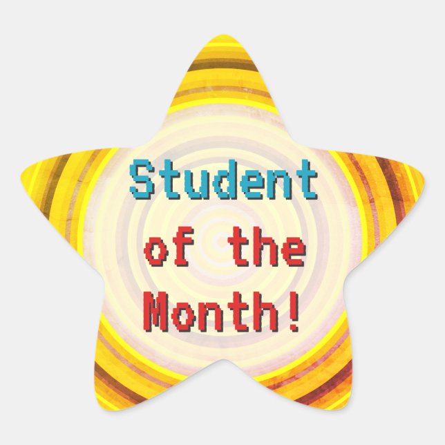 Nerdy "Student of the Month!" Sticker (Front)