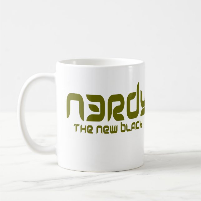NERDY - THE NEW BLACK COFFEE MUG (Left)