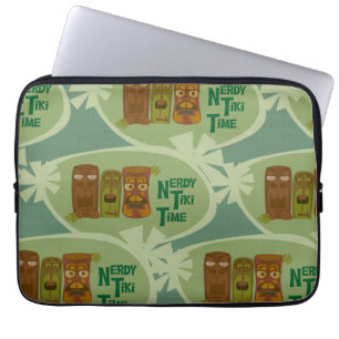 Nerdy Tiki Retro Statement Laptop Sleeve
