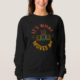 Nerdy WASD It's What Moves Me Computer Game Player Sweatshirt