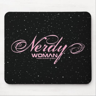 Nerdy Woman FOS Mouse Pad