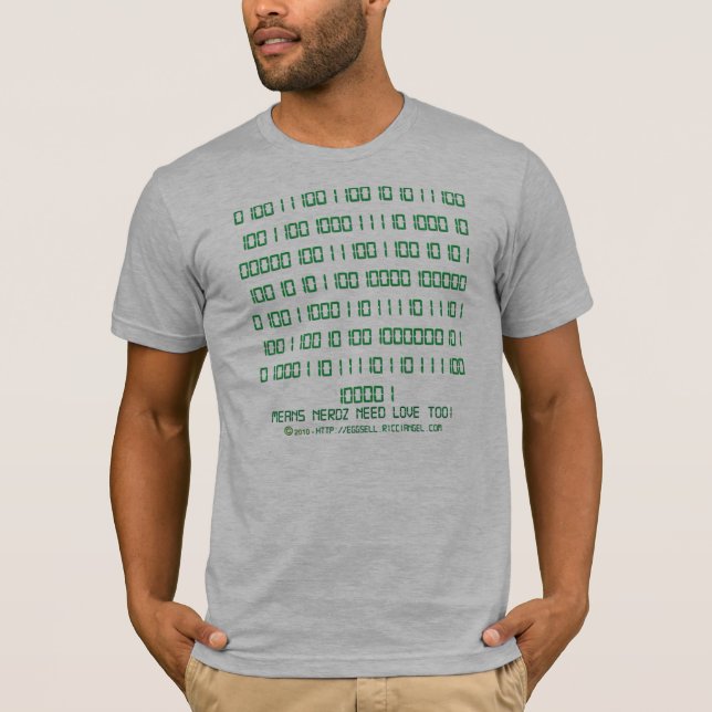 Nerdz Binary Hidden Message T-Shirt (Front)