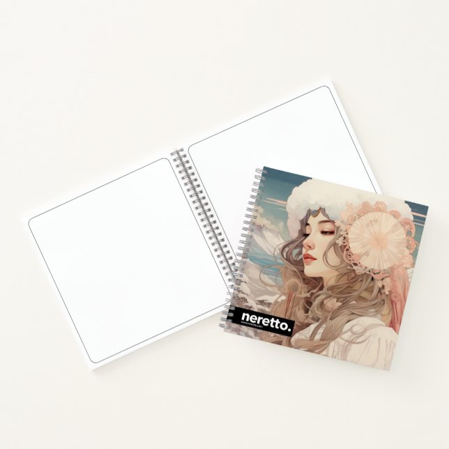 Neretto 8.5" x 8.5" Spiral Notebook (Inside)