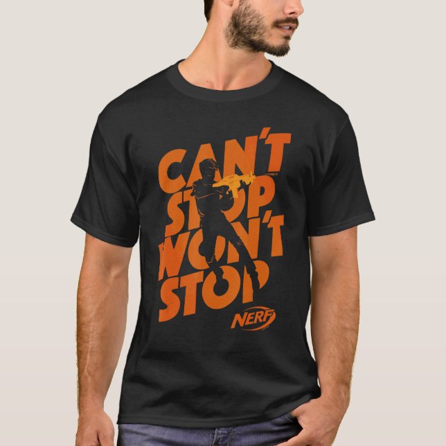 Nerf Can't Stop Won't Stop Silhouette T-Shirt (Front)