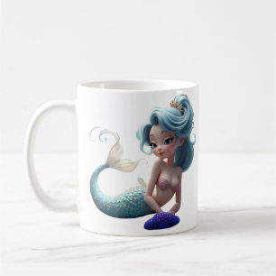 Nerina – The Gentle Mermaid of Coral Dreams. Coffee Mug