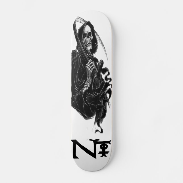 Nerkkotic Trendz Grim Reaper Deck Skateboard (Front)