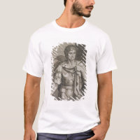 Nero Claudius Caesar Emperor of Rome 54-68 AD engr