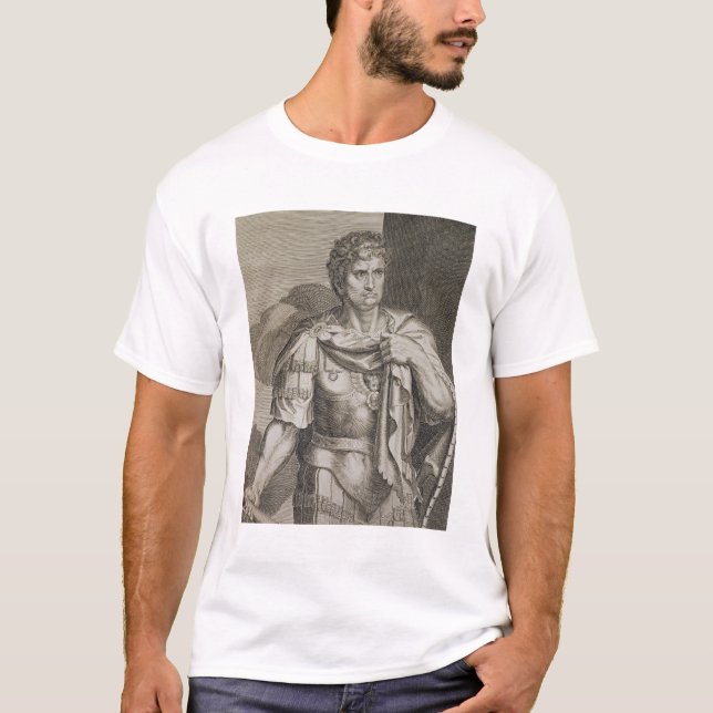 Nero Claudius Caesar Emperor of Rome 54-68 AD engr T-Shirt (Front)