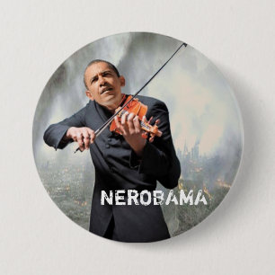 NEROBAMA 7.5 CM ROUND BADGE