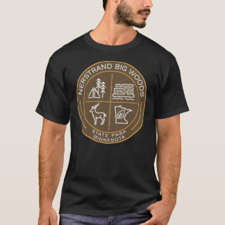 Nerstrand Big Woods State Park Heraldic Logo   T-Shirt