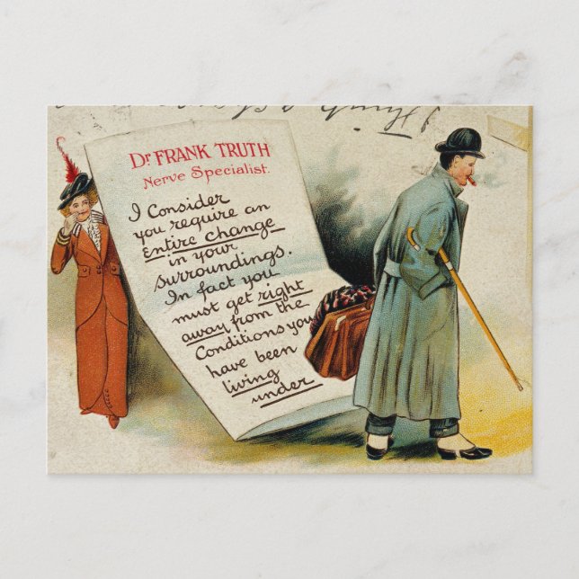 Nerve Specialist Advice to Change Lifestyle Postcard (Front)