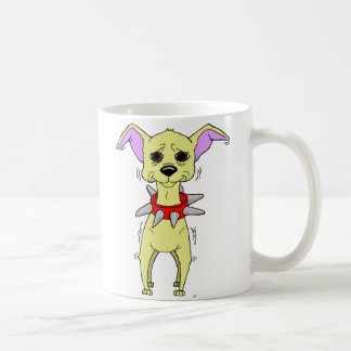 Nervous Chihuahua Cartoon Coffee Mug
