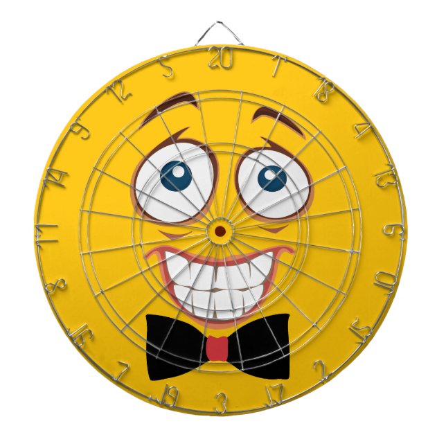 Nervous Emoji Dartboard (Front)